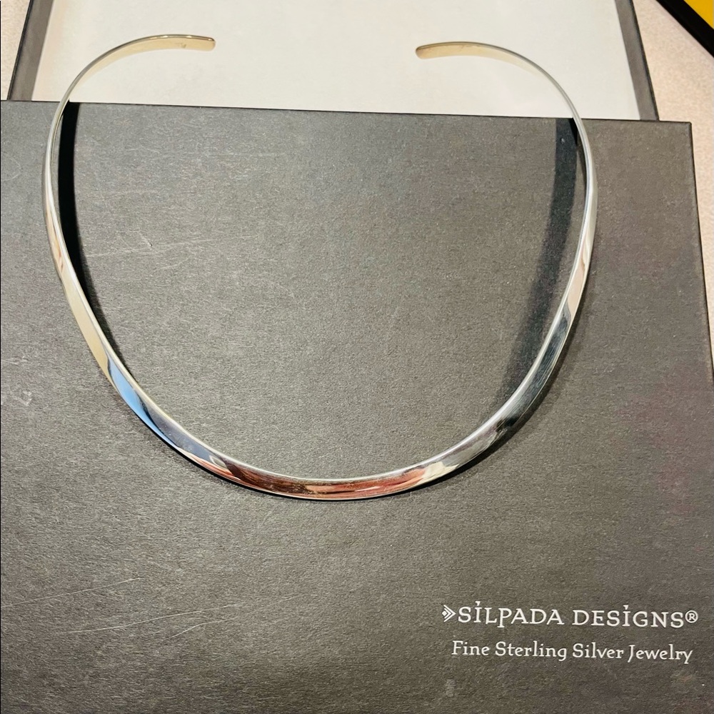 Silpada Jewelry Sterling Silver Collar Necklace N0035 (New)